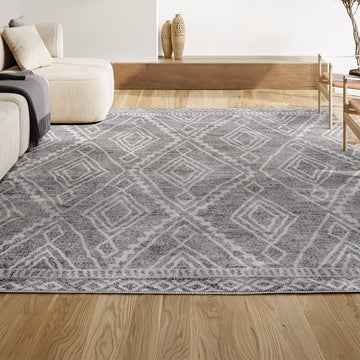 Rih Moroccan Style Diamond Area Rug